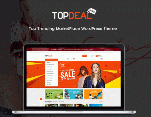 wordpress多供应商市场主题模板TopDeal v1.6.14 NULLED多用户商城系统 WooCommerce多商户外贸电商跨境贸易在线商城系统模板源码