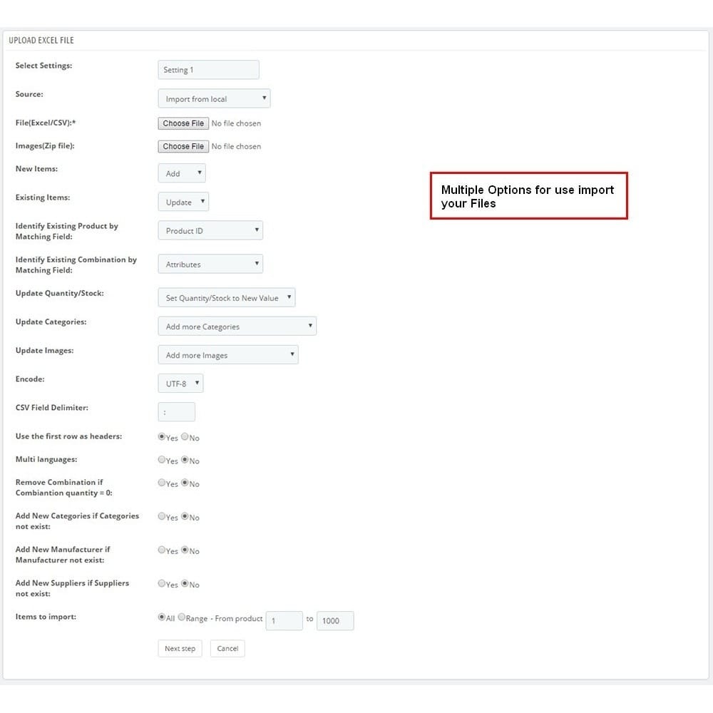 PrestaShop从CSV导入/更新批量产品的插件高级版Import/Update Bulk Product from any Csv/Excel File Pro v1.0.70外贸跨界电商商城商店专业版模块批量导入csv xls xlsx修改更新商品-3