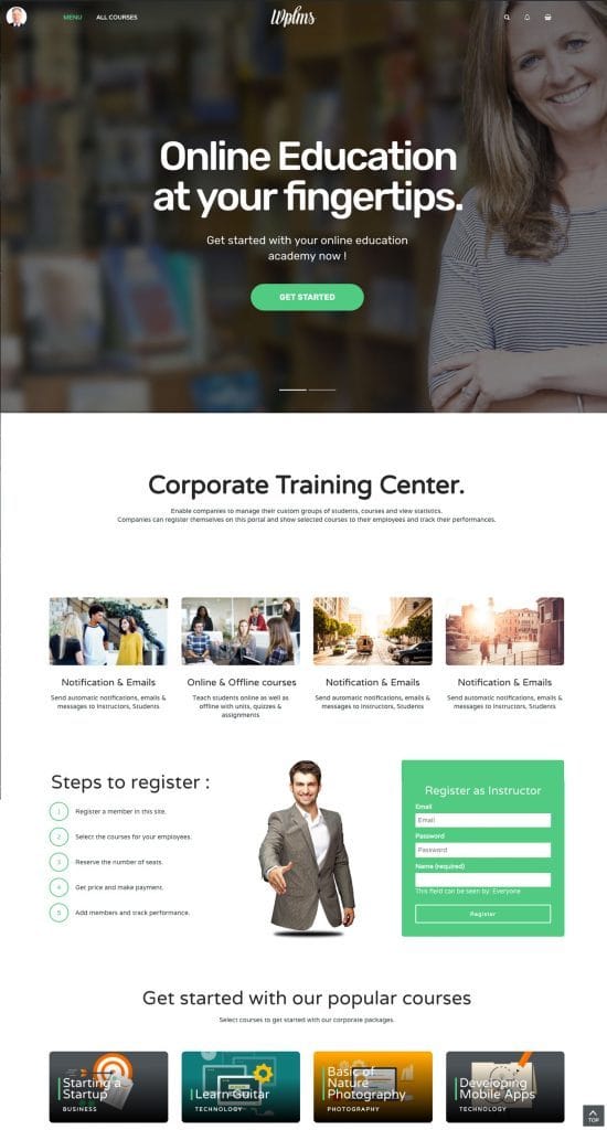 wordpress WPLMS学习管理系统教育主题WPLMS v3.9.8教育培训中心 企业培训 课程管理 在线创建和销售课程-12