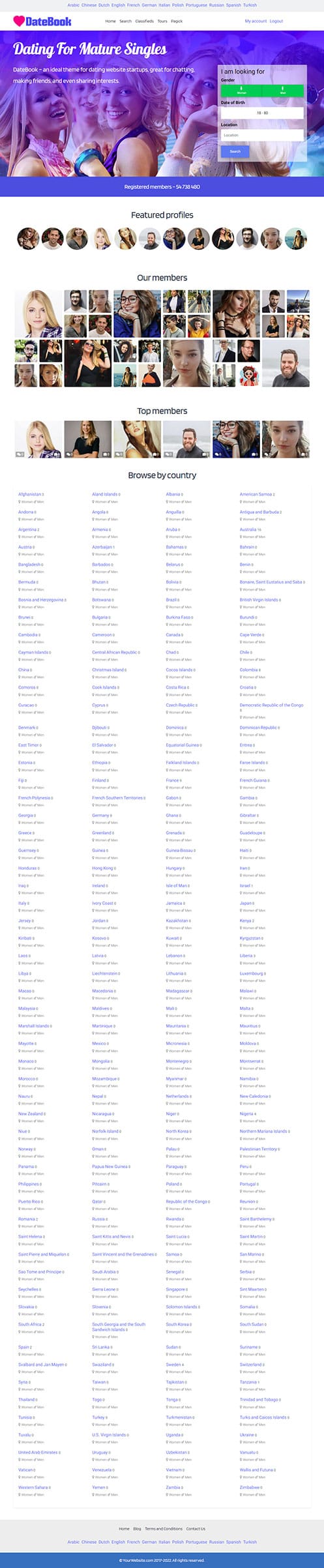 DateBook v4.7.9 WordPress约会主题-1