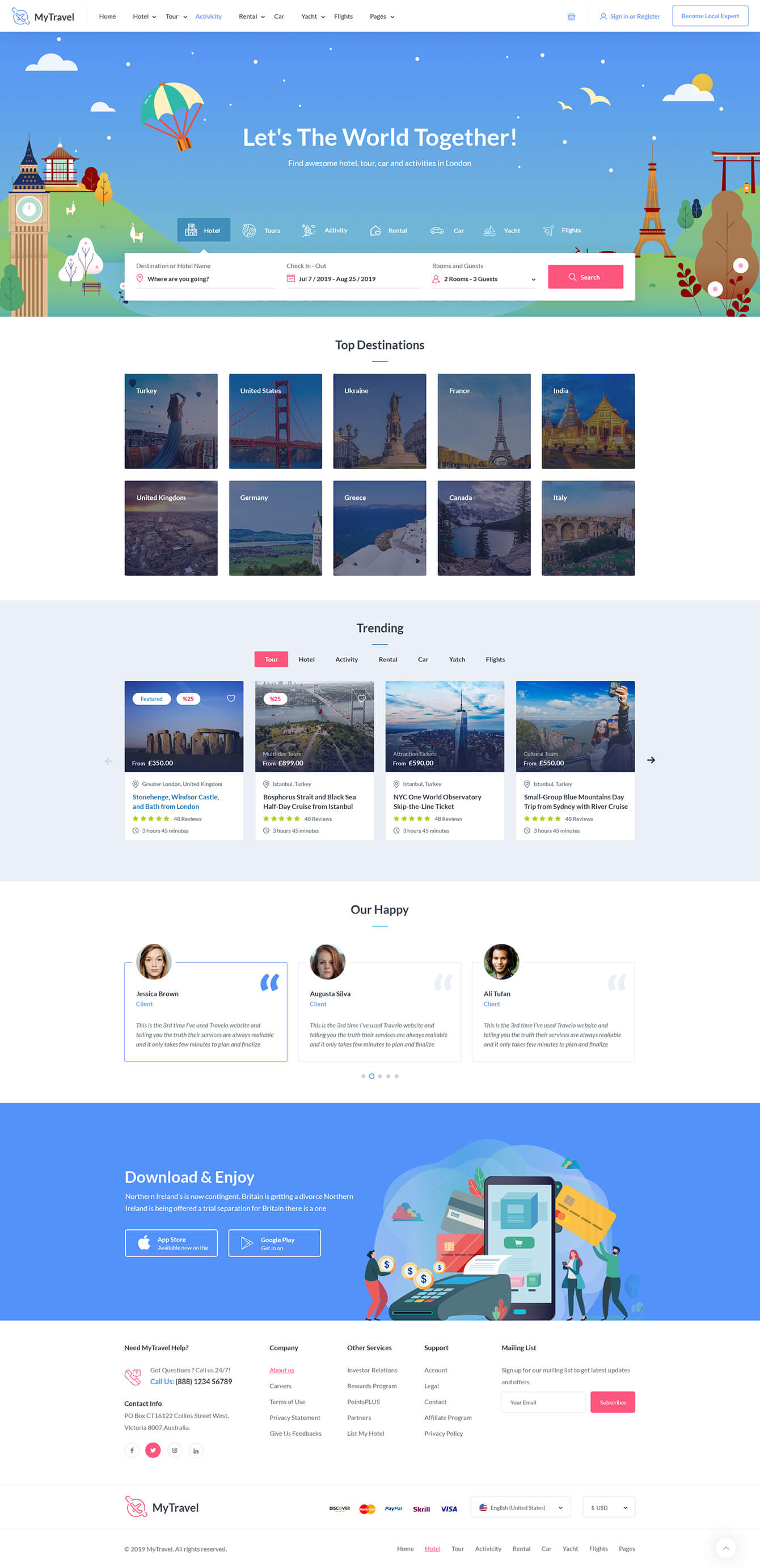 MyTravel v1.0.22-旅游和酒店预订WooCommerce主题 旅游行业独立站Wordpress主题-1 MyTravel v1.0.22-旅游和酒店预订WooCommerce主题 旅游行业独立站Wordpress主题-1