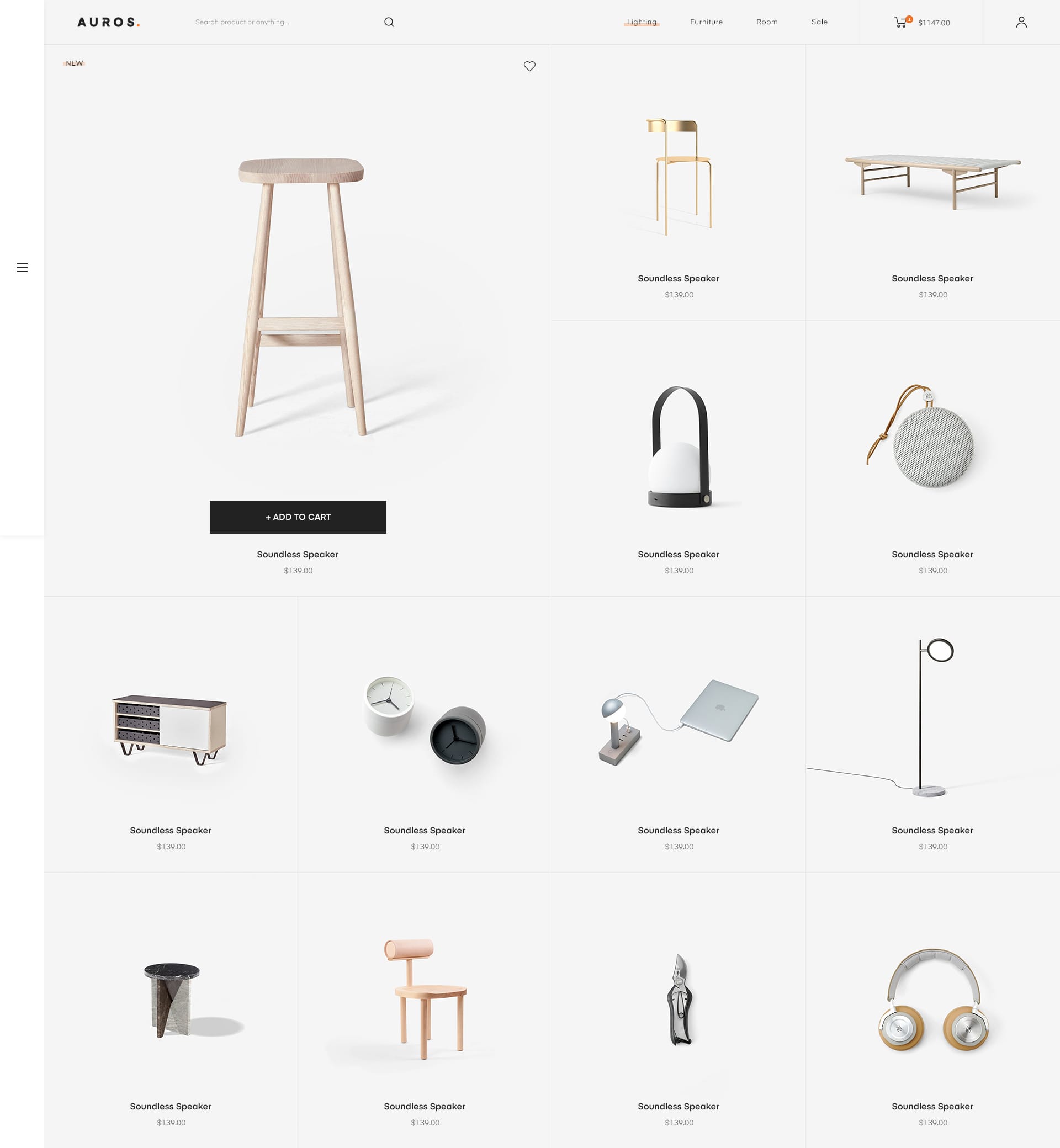 Auros v2.0.7家具独立站模板 食品农产品行业WooCommerce跨境电商解决方案Wordpress主题-1