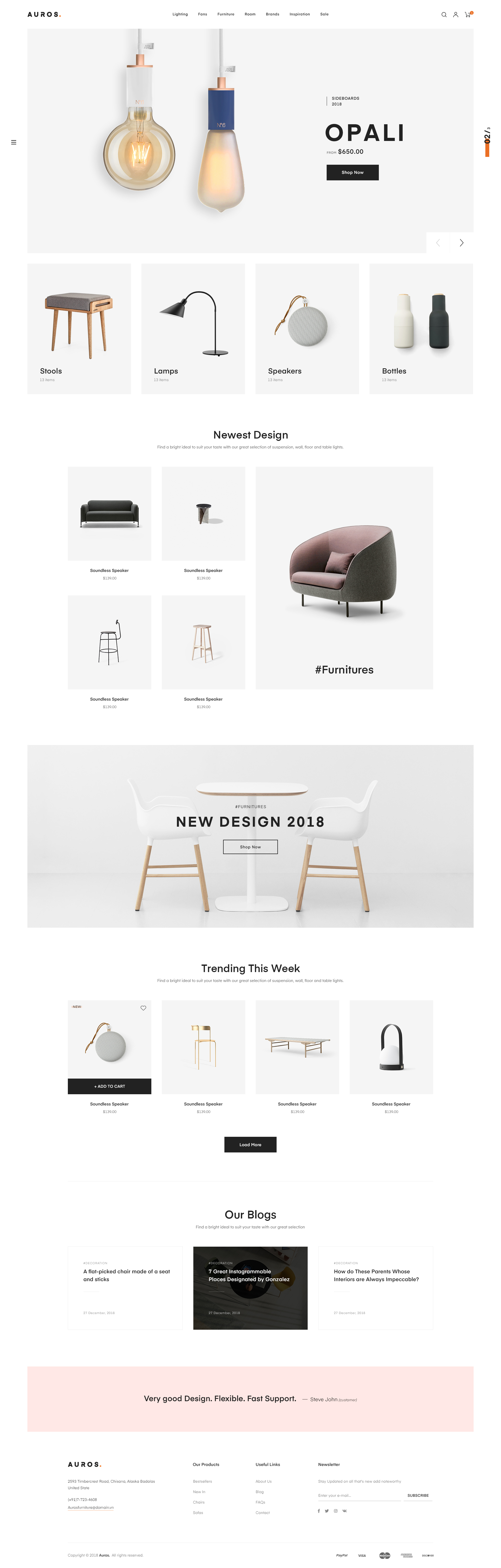 Auros v2.0.7家具独立站模板 食品农产品行业WooCommerce跨境电商解决方案Wordpress主题-1