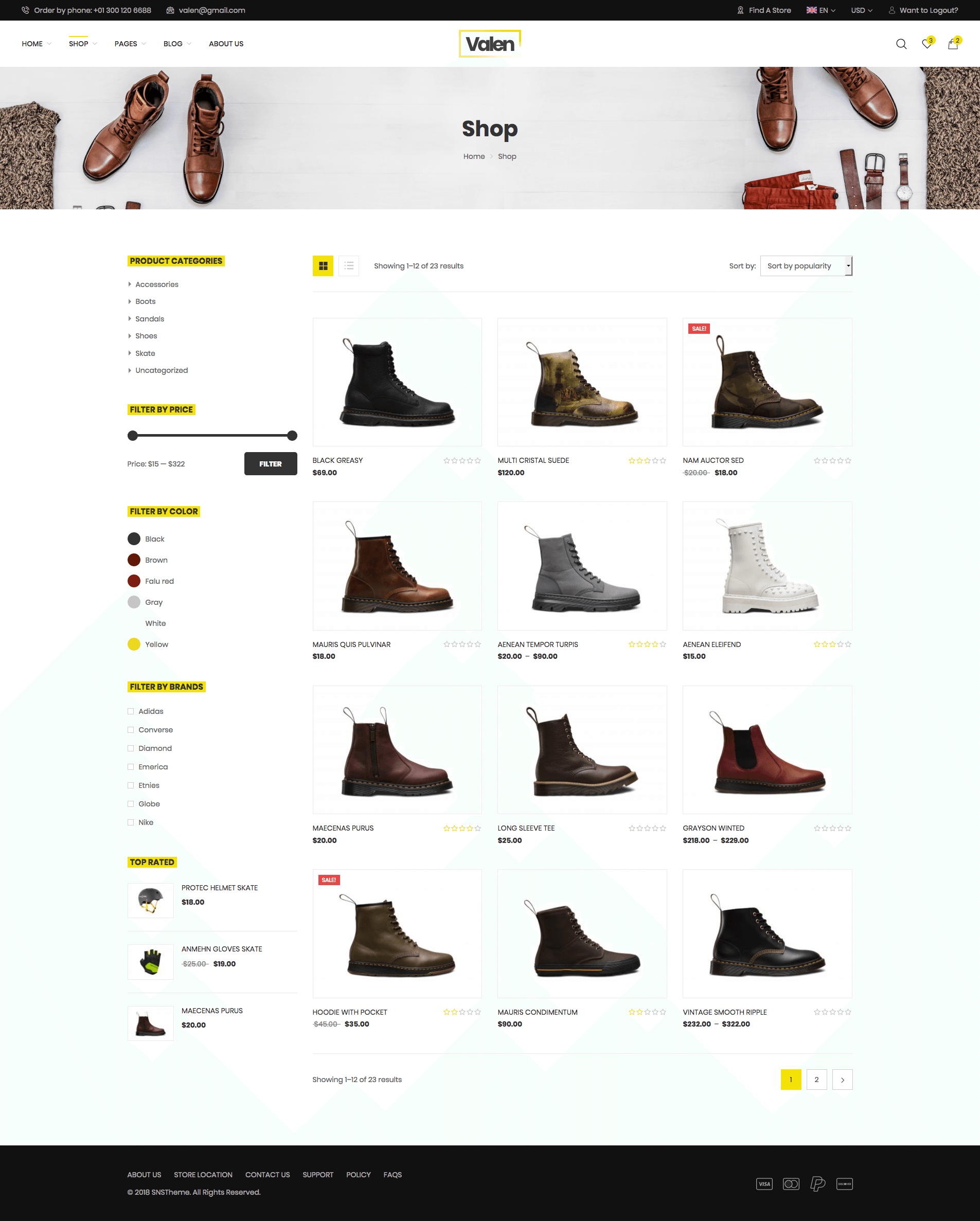 Valen-运动、时尚独立站模板 适用于服饰、鞋包产品行业跨境电商WooCommerce WordPress主题-1 Valen-运动、时尚独立站模板 适用于服饰、鞋包产品行业跨境电商WooCommerce WordPress主题-1