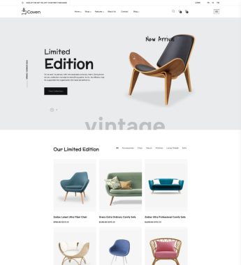Coven v1.2-家具商店独立站模板WordPress WooCommerce主题 家居产品行业跨境电商