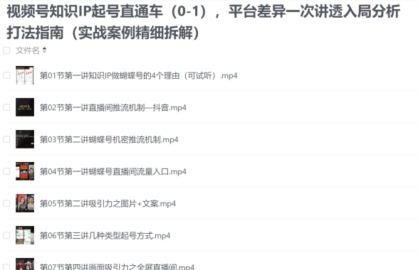 视频号知识IP起号 新手小白从零开始做直播