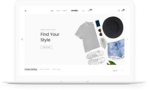 Amely v3.0.4极简时尚时装店、家具店、装饰品、手表、鞋子独立站模板 家居产品行业跨境电商WooCommerce WordPress主题