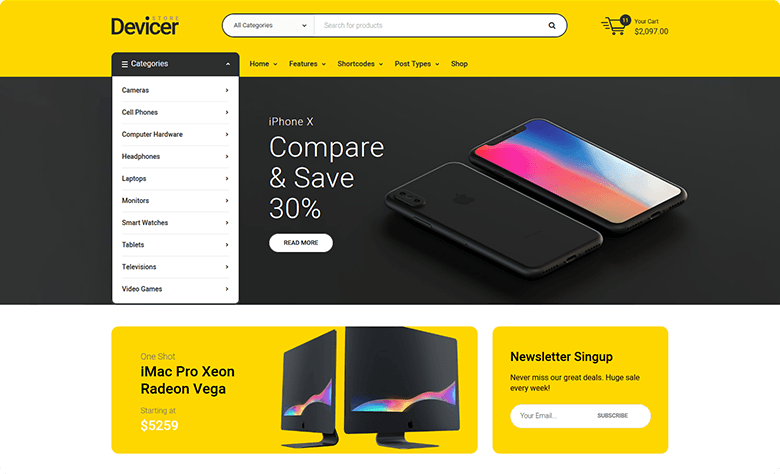 Coven v1.2-家具商店独立站模板WordPress WooCommerce主题 家居产品行业跨境电商-1