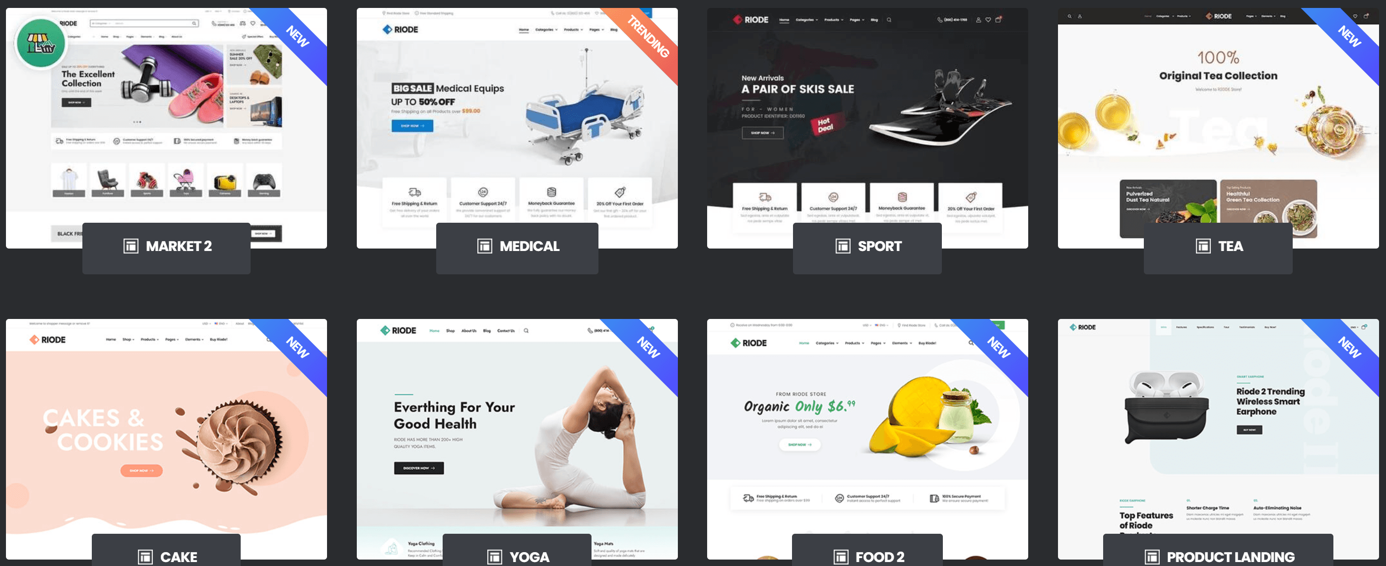 Riode v1.6.15跨境电商独立站模板时尚电子产品、数码产品、时装店、家具店、装饰品、手表、化妆品、运动鞋子、家居产品行业购物网站WordPress WooСommerce主题-1