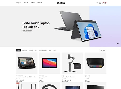 Porto v7.2.3跨境电商独立站模板时尚电子产品、数码产品、时装店、家具店、装饰品、手表、化妆品、运动鞋子、家居产品行业购物网站WordPress WooСommerce主题-1 Porto v7.2.3跨境电商独立站模板时尚电子产品、数码产品、时装店、家具店、装饰品、手表、化妆品、运动鞋子、家居产品行业购物网站WordPress WooСommerce主题-1
