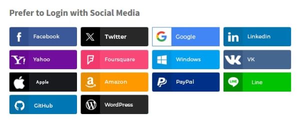 WooCommerce Social Login v2.7.8社交登录扩展允许用户登录和结帐社交网络，如Facebook、Twitter、Google、Yahoo、LinkedIn、Foursquare、Windows Live、VKontakte （VK.com）、Instagram、PayPal、Amazon