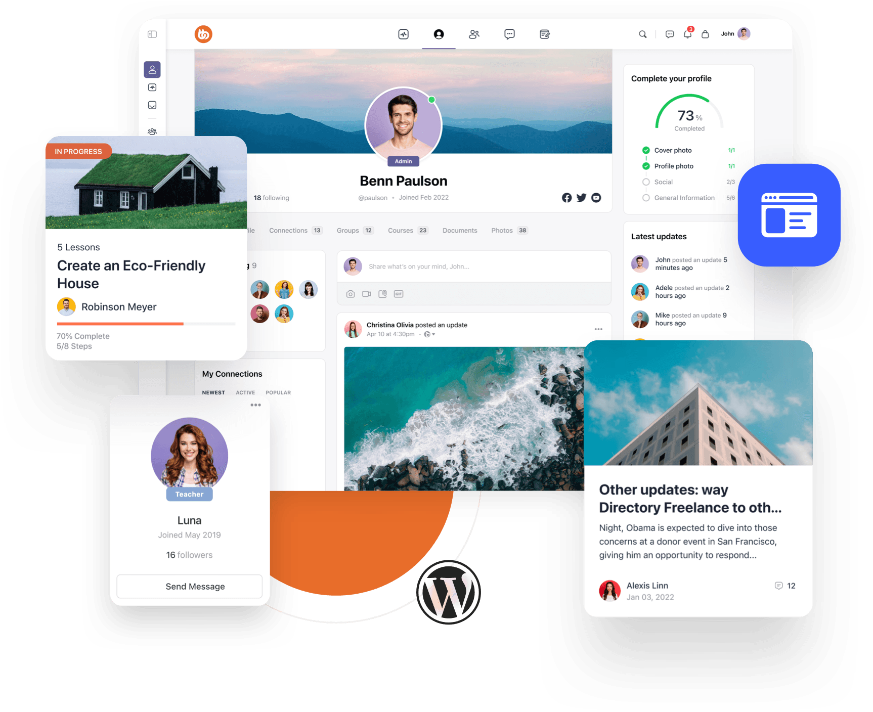 BuddyBoss v2.7.00平台专业版 为WordPress添加会员资料、群组、私信、通知等社区功能 跨境电商独立站模板WordPress WooCommerce主题-1 BuddyBoss v2.7.00平台专业版 为WordPress添加会员资料、群组、私信、通知等社区功能 跨境电商独立站模板WordPress WooCommerce主题-1