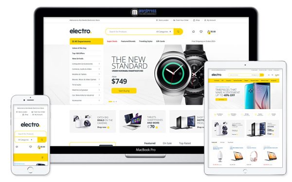 Electro v3.5.2电子产品跨境电商独立站模板时尚数码产品、手表行业购物网站WordPress WooСommerce主题