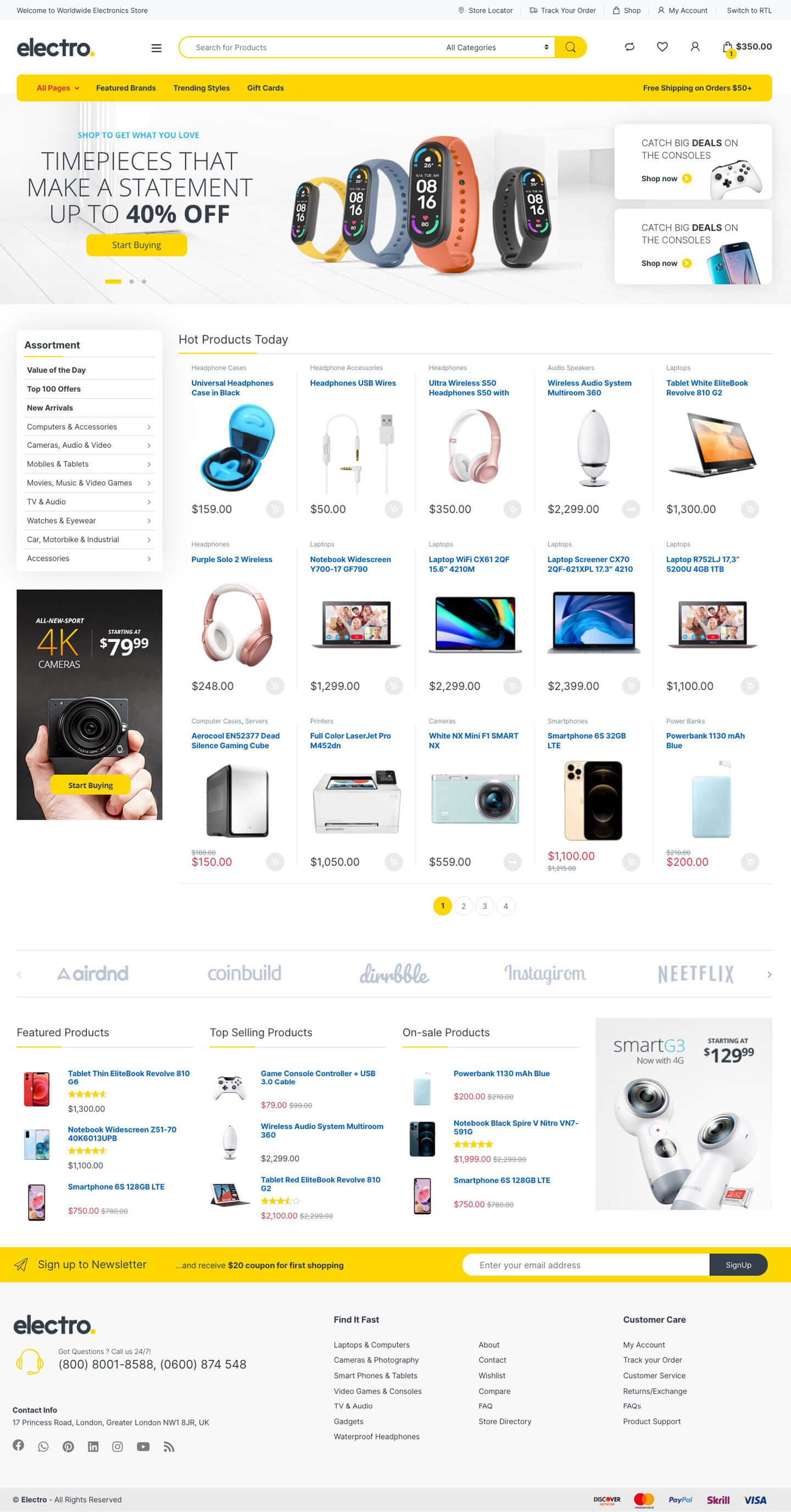 Electro v3.5.2电子产品跨境电商独立站模板时尚数码产品、手表行业购物网站WordPress WooСommerce主题-1 Electro v3.5.2电子产品跨境电商独立站模板时尚数码产品、手表行业购物网站WordPress WooСommerce主题-1