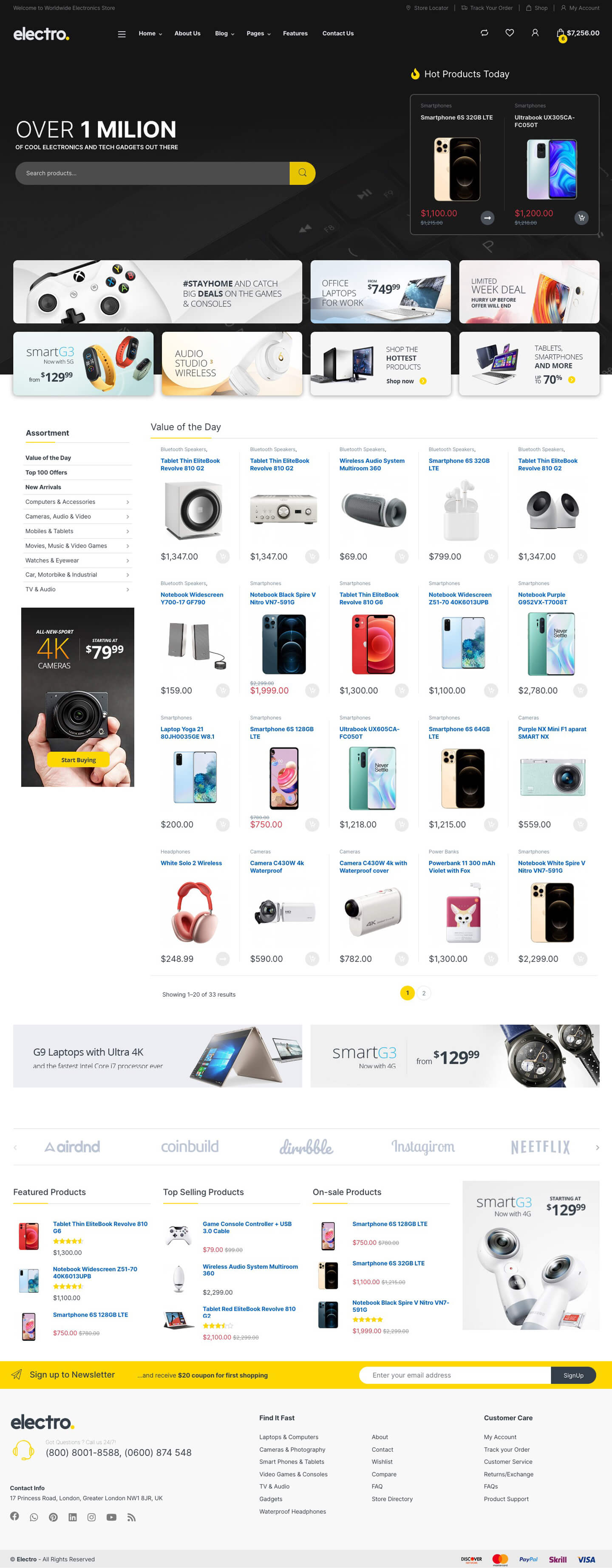 Electro v3.5.2电子产品跨境电商独立站模板时尚数码产品、手表行业购物网站WordPress WooСommerce主题-1 Electro v3.5.2电子产品跨境电商独立站模板时尚数码产品、手表行业购物网站WordPress WooСommerce主题-1