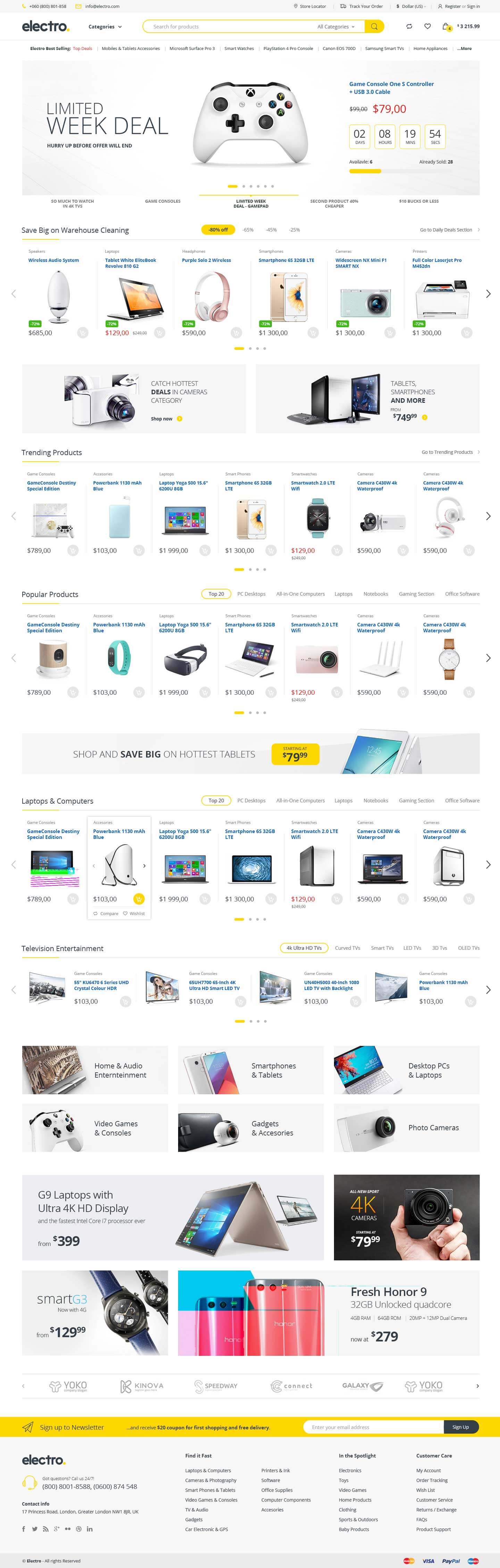 Electro v3.5.2电子产品跨境电商独立站模板时尚数码产品、手表行业购物网站WordPress WooСommerce主题-1 Electro v3.5.2电子产品跨境电商独立站模板时尚数码产品、手表行业购物网站WordPress WooСommerce主题-1