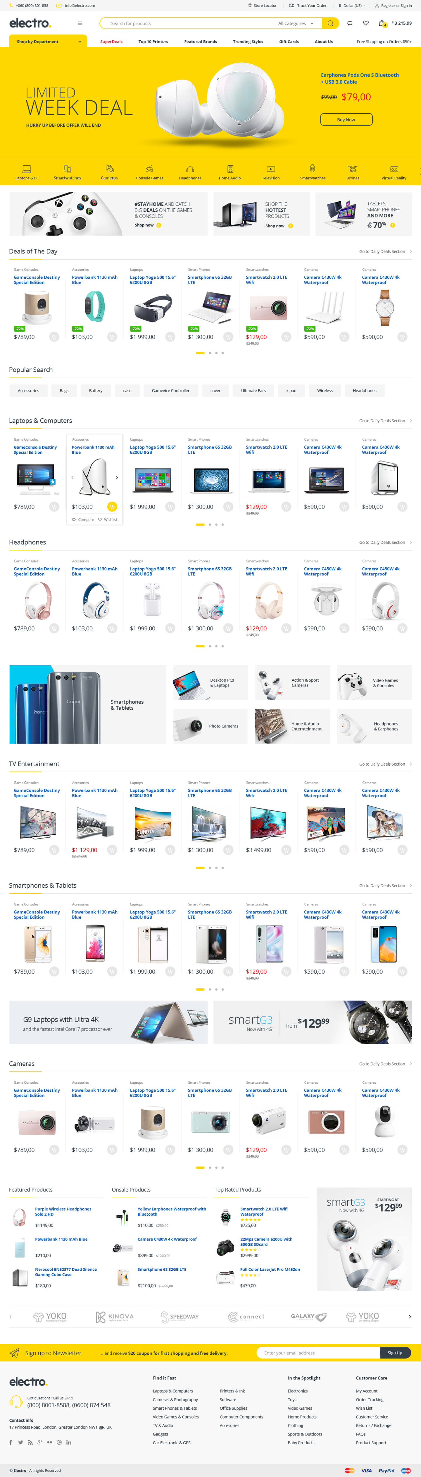 Electro v3.5.2电子产品跨境电商独立站模板时尚数码产品、手表行业购物网站WordPress WooСommerce主题-1 Electro v3.5.2电子产品跨境电商独立站模板时尚数码产品、手表行业购物网站WordPress WooСommerce主题-1