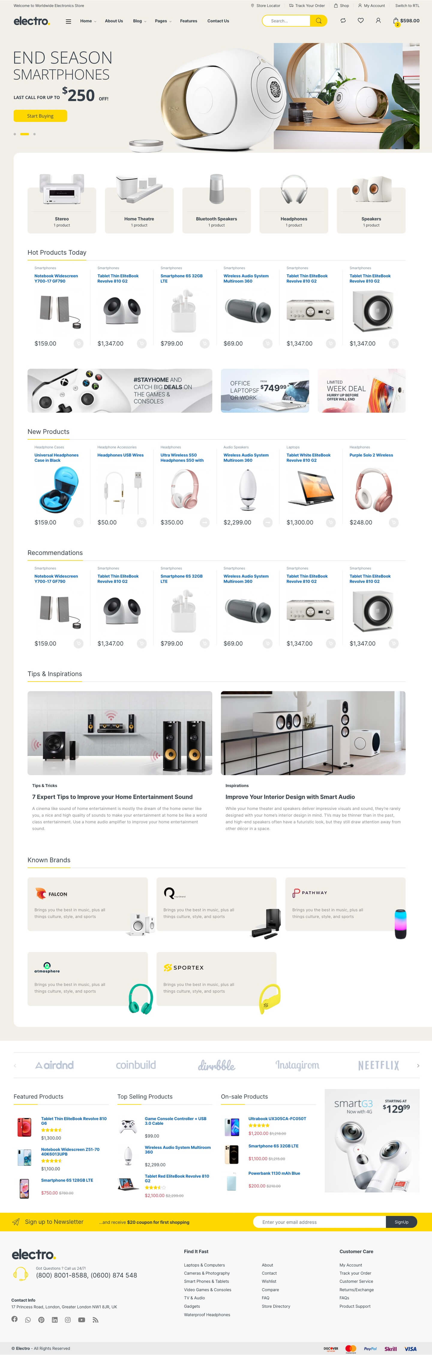 Electro v3.5.2电子产品跨境电商独立站模板时尚数码产品、手表行业购物网站WordPress WooСommerce主题-1 Electro v3.5.2电子产品跨境电商独立站模板时尚数码产品、手表行业购物网站WordPress WooСommerce主题-1