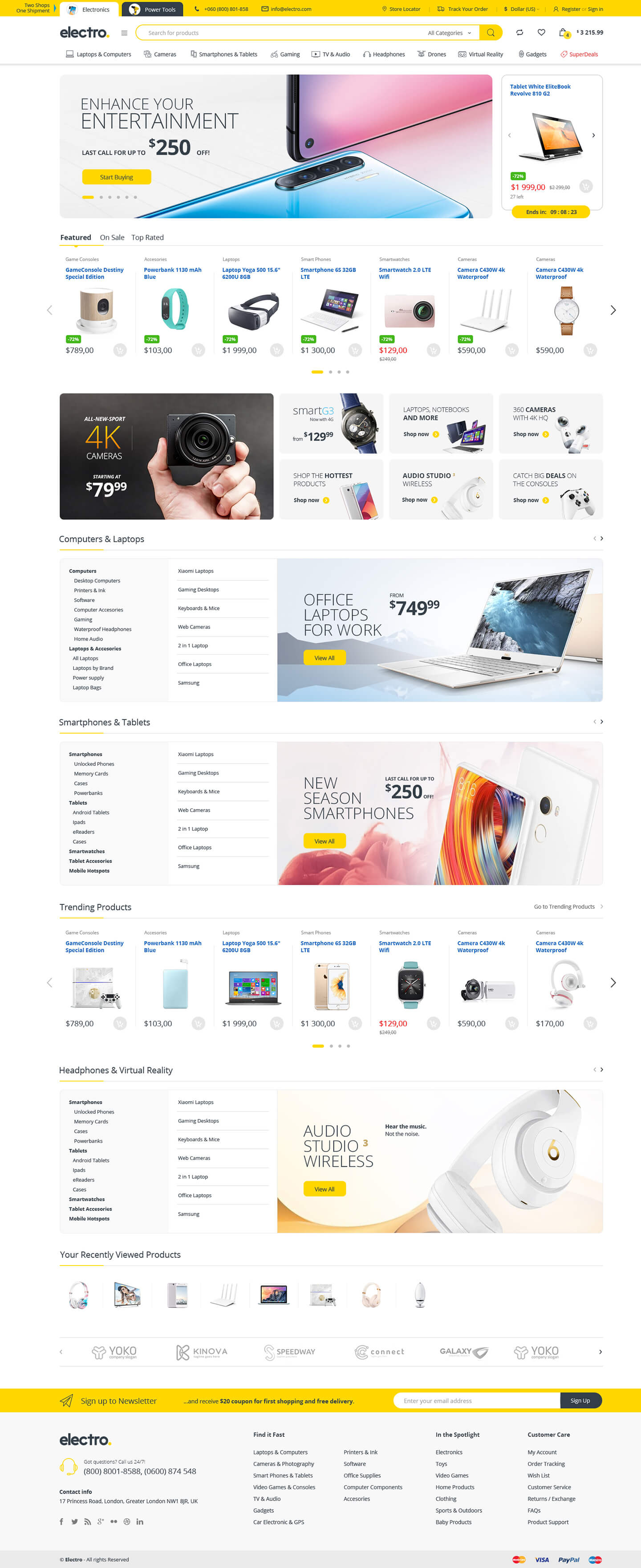 Electro v3.5.2电子产品跨境电商独立站模板时尚数码产品、手表行业购物网站WordPress WooСommerce主题-1 Electro v3.5.2电子产品跨境电商独立站模板时尚数码产品、手表行业购物网站WordPress WooСommerce主题-1