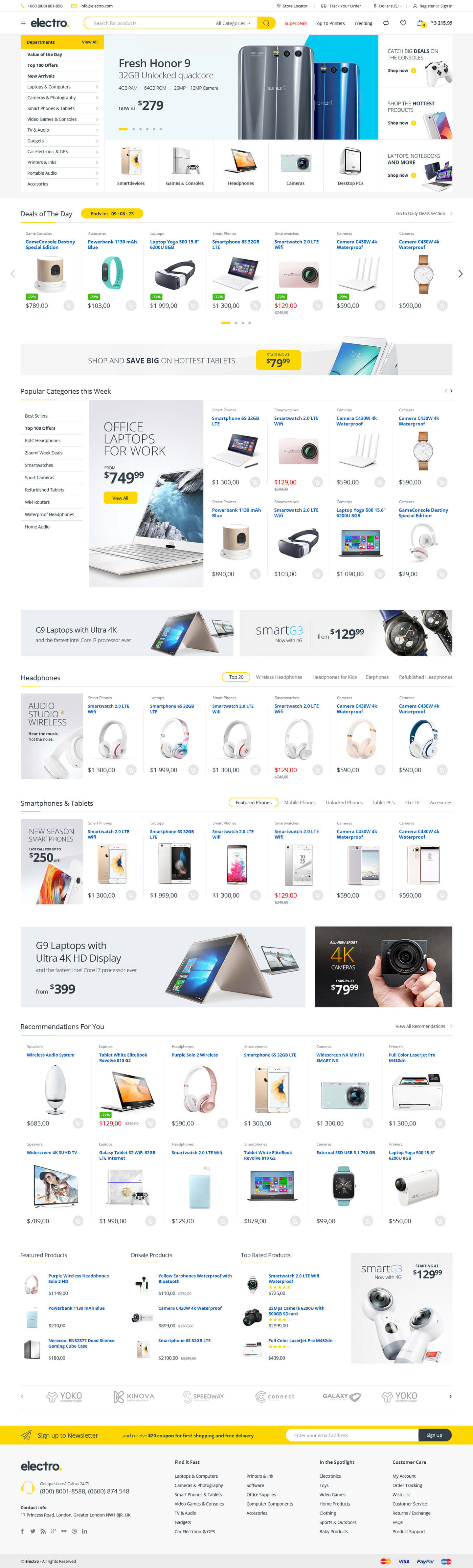 Electro v3.5.2电子产品跨境电商独立站模板时尚数码产品、手表行业购物网站WordPress WooСommerce主题-1 Electro v3.5.2电子产品跨境电商独立站模板时尚数码产品、手表行业购物网站WordPress WooСommerce主题-1