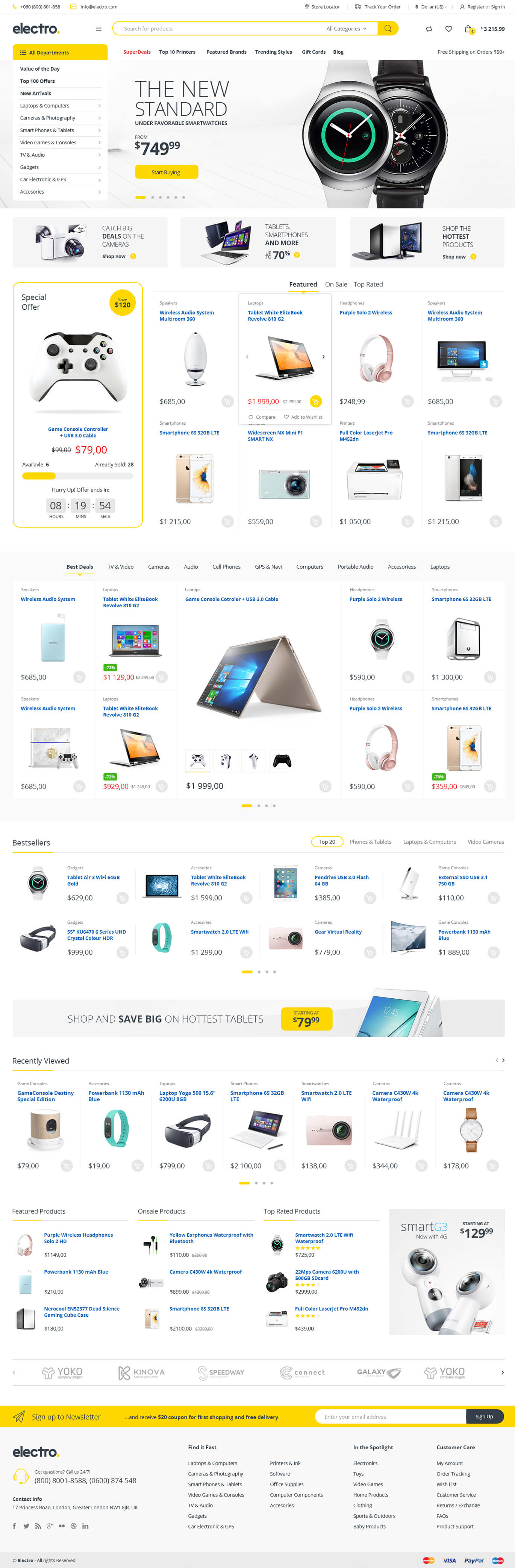 Electro v3.5.2电子产品跨境电商独立站模板时尚数码产品、手表行业购物网站WordPress WooСommerce主题-1 Electro v3.5.2电子产品跨境电商独立站模板时尚数码产品、手表行业购物网站WordPress WooСommerce主题-1