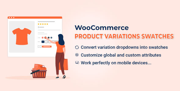WooCommerce Product Variations Swatches v1.1.3仿淘宝、京东商品款式图片选择选项 产品变体样本插件