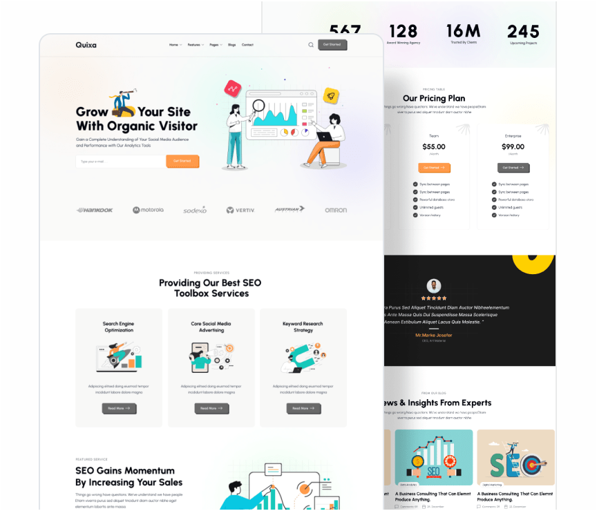 Quixa v1.0 – 创意商业 WordPress 主题 独立站模板-1 Quixa v1.0 – 创意商业 WordPress 主题 独立站模板-1