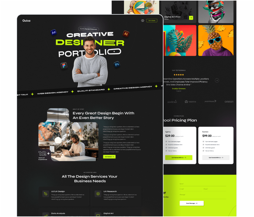 Quixa v1.0 – 创意商业 WordPress 主题 独立站模板-1 Quixa v1.0 – 创意商业 WordPress 主题 独立站模板-1