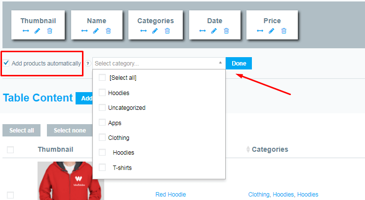 WoobeWoo WooCommerce 产品表专业版 v2.0.9 WooCommerce跨境电商市场独立站一键向产品表格添加标题，排序、搜索、分页工具-5