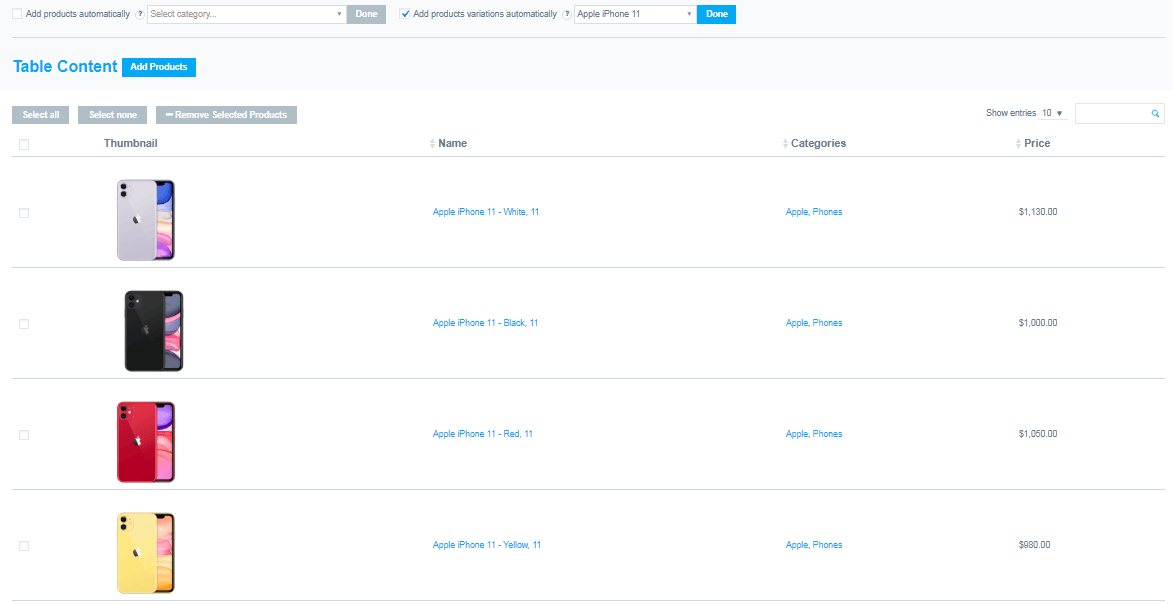 WoobeWoo WooCommerce 产品表专业版 v2.0.9 WooCommerce跨境电商市场独立站一键向产品表格添加标题，排序、搜索、分页工具-7