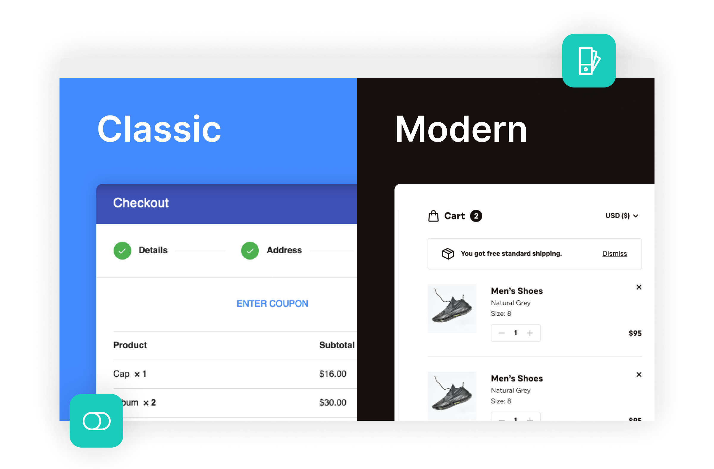 Iconic Flux Checkout for WooCommerce v2.16.0快速结账 - 直接结账，浮动购物车，侧购物车和弹出购物车 跨境电商购物网站结账流程优化提升转化率，电子产品、数码产品、时装店、家具店、装饰品、手表、鞋子、家居产品行业独立站WordPress插件-1