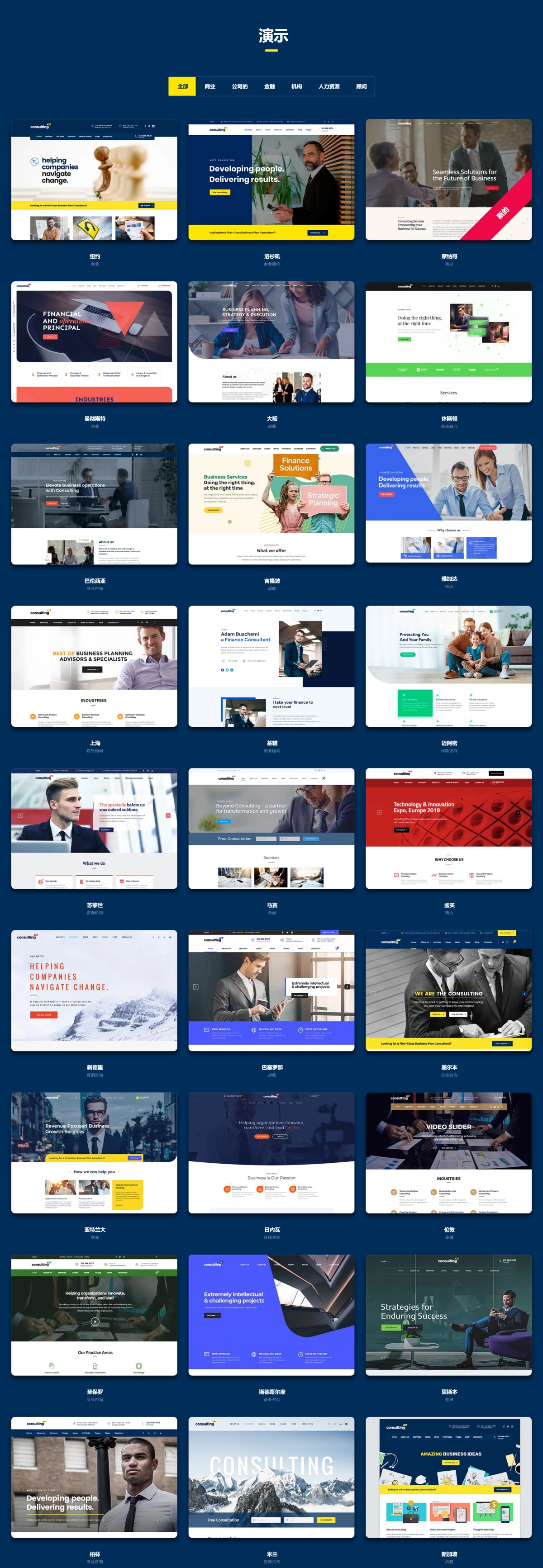 Consulting v6.6.4 商业咨询WordPress 主题 商业咨询服务、商业顾问、金融类网站模板-1