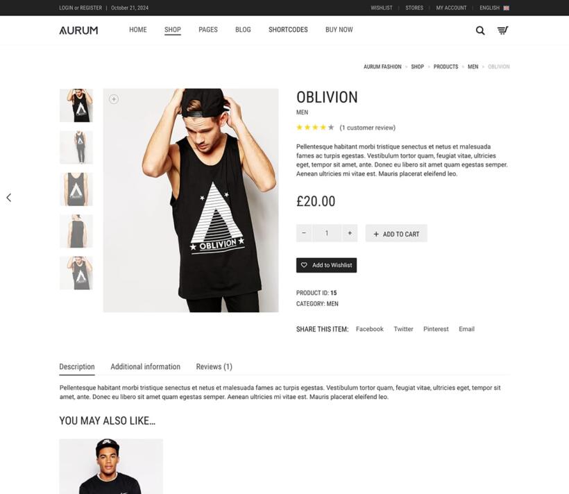 Oxygen v6.0.0 - WooCommerce WordPress主题 跨境电商独立站模板时尚服装时装店、家具店、装饰品、运动鞋子、家居产品、电子产品行业购物网站-1