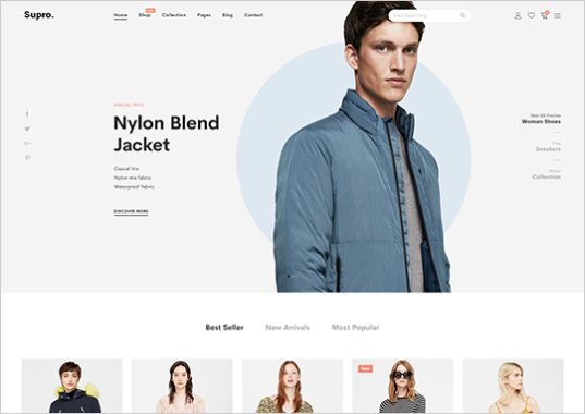 Supro v1.9.1 - 极简 AJAX WooCommerce WordPress 主题 跨境电商独立站商城模板时尚电子产品、数码产品、时装店、家具店、装饰品、手表、化妆品、运动鞋子、家居产品行业购物网站