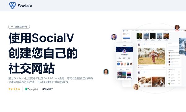SocialV v2.0.13 - 社交网络和社区 BuddyPress 主题 WordPress模板
