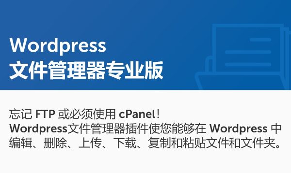 WP File Manager PRO v8.4.0 文件管理器专业版 WordPress 文件编辑、删除、上传、下载、复制、粘贴文件管理插件 WooCommerce跨境电商市场独立站媒体文件管理工具
