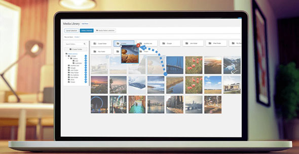WP Media Folder v5.9.8媒体文件夹 WordPress插件 WooCommerce跨境电商市场独立站媒体/页面/文章文件管理工具