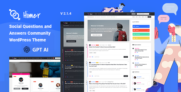 Himer v2.1.4 社交问答 WordPress 主题网站模板