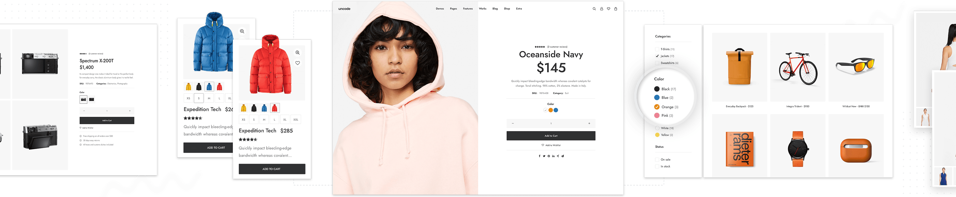 Uncode v2.9.1.2 多用途 Creative 和 WooCommerce WordPress 主题 适用于一般商业网站、博客、跨境电商独立站商城模板时尚电子产品、数码产品、时装店、家具店、装饰品、手表、化妆品、运动鞋子、家居产品行业购物网站模板-1