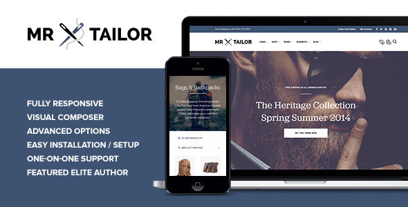 Mr. Tailor v6.0.0 Woocommerce WordPress 主题 跨境电商独立站商城模板时尚电子产品、数码产品、时装店、家具店、装饰品、手表、化妆品、运动鞋子、家居产品行业购物网站WooСommerce主题