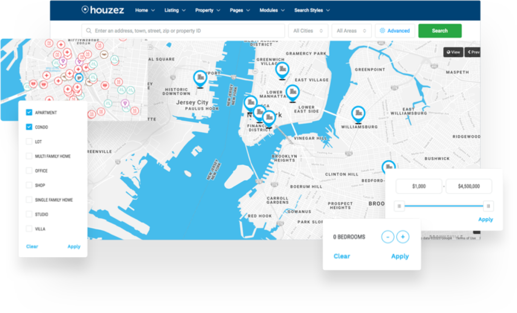 Houzez v3.4.3 - 房地产 WordPress 主题网站模板-1