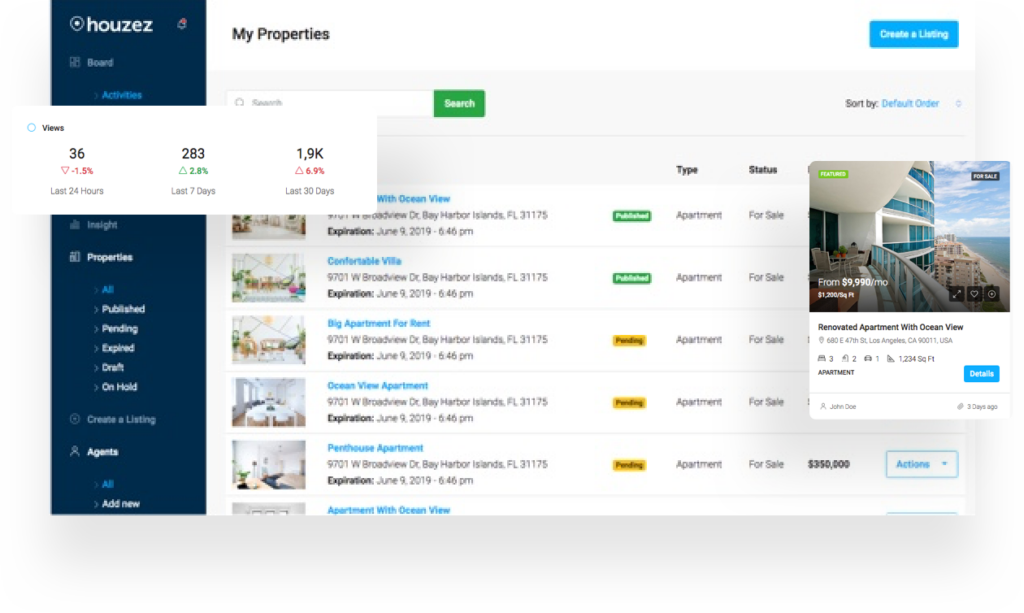 Houzez v3.4.3 - 房地产 WordPress 主题网站模板-1