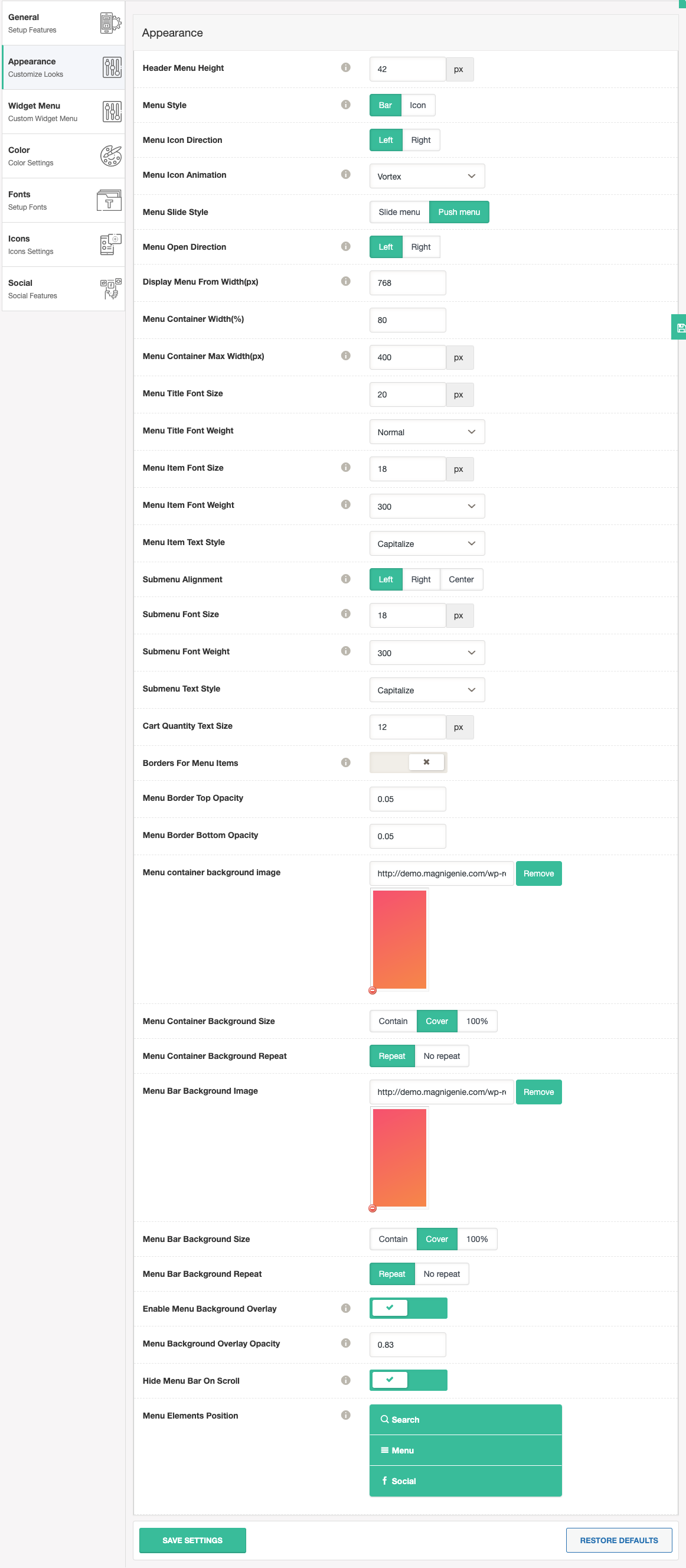 Wordpress响应式菜单专业版Responsive Menu Pro v4.5.0桌面菜单自定义手机导航菜单插件高级版-3
