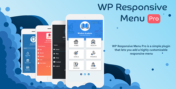 Wordpress响应式菜单专业版Responsive Menu Pro v4.5.0桌面菜单自定义手机导航菜单插件高级版