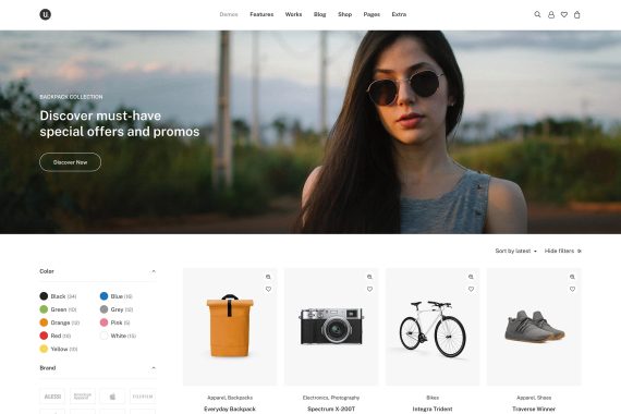 Uncode v2.9.1.3创意主题 WordPress WooCommerce 主题 适用于一般商业网站、企业网站、跨境电商独立站商城模板