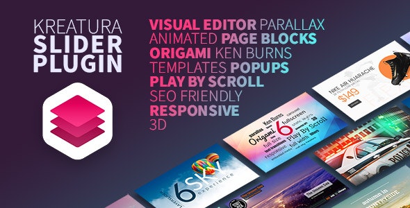 Kreatura v7.14.0 - WordPress 滑块插件 多用途轮播、滑块和图库插件专业版 wp响应式 公司主题模板外贸跨境电商主题模板编辑插件工具
