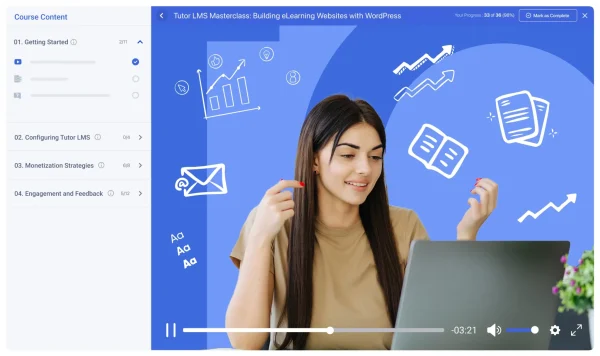 Tutor LMS Pro v2.7.7在线学习/在线课程/在线培训/在线教育管理系统插件 线上教育在线共享知识Wordpress插件