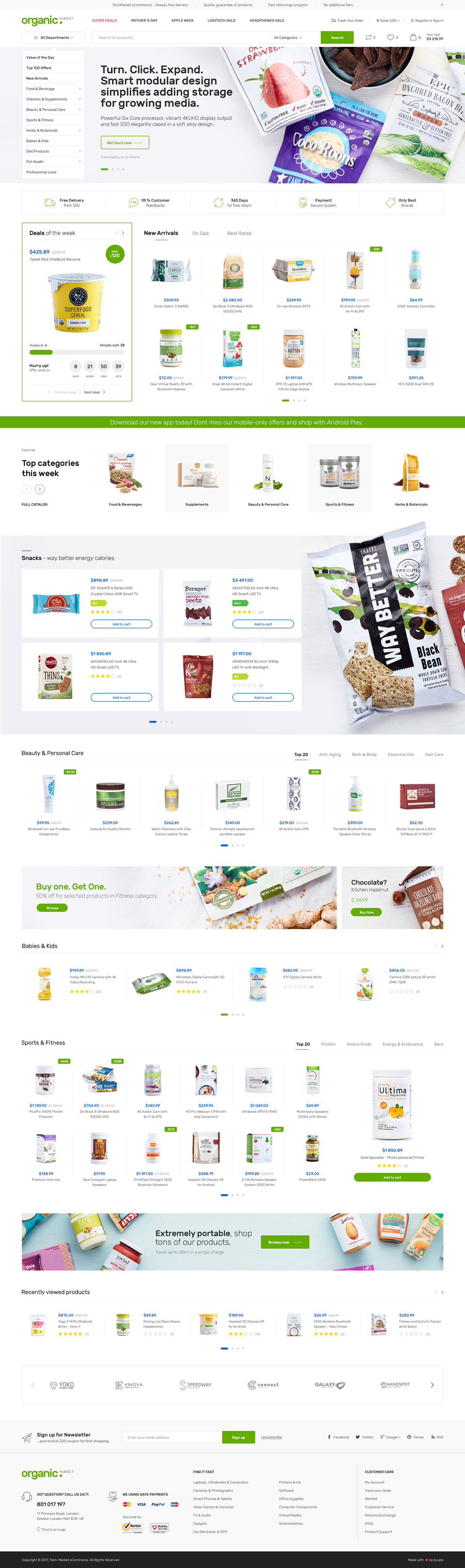 Techmarket v1.4.22 - 多演示和电子商店主、数码产品、手机配件店、工具店、轮胎店、汽车配件多供应商、汽车商店、自行车零件行业购物网站WordPress WooСommerce主题-1