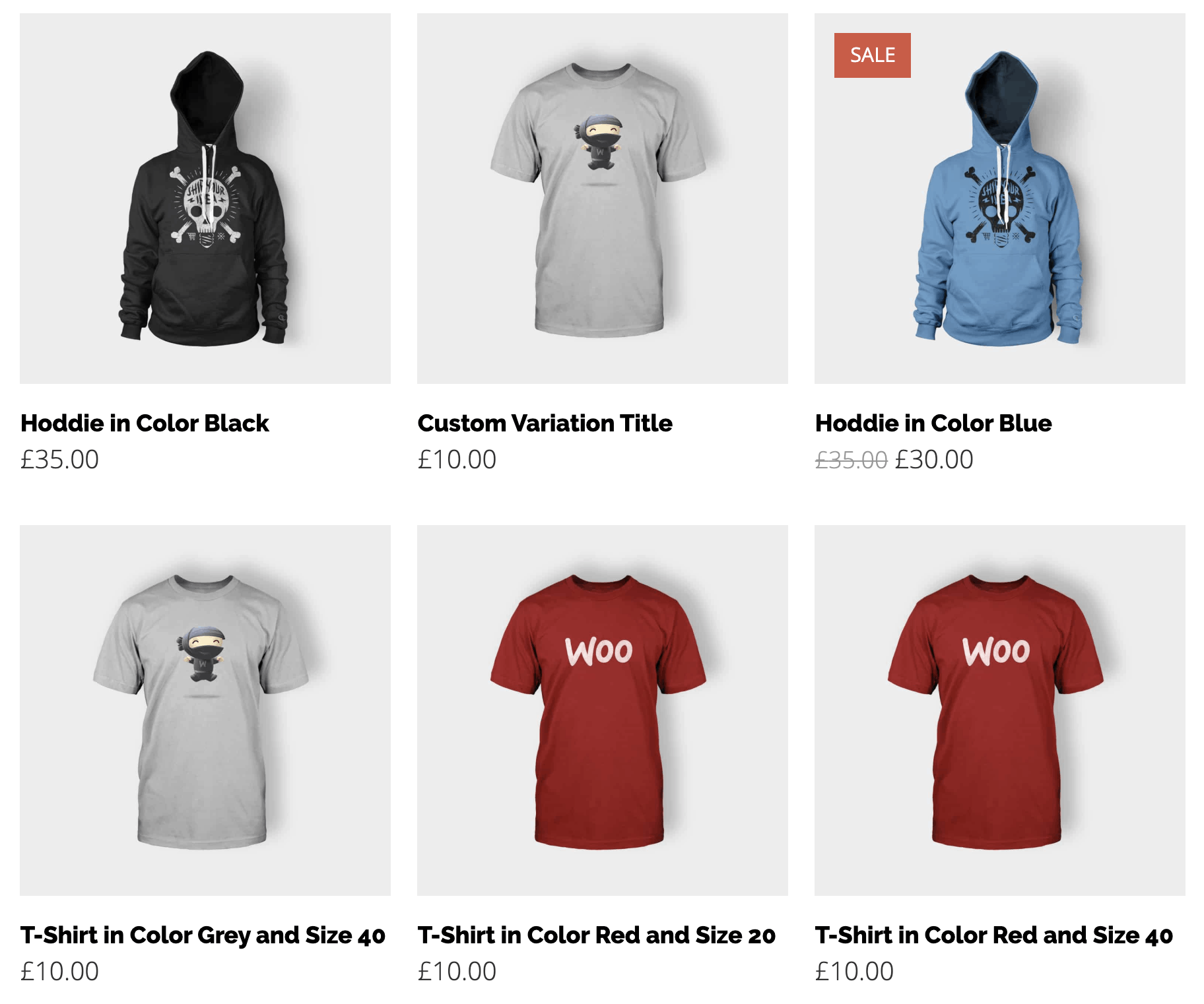 WooCommerce 将变体显示为单一产品 v1.4.4 变体样本专业版 仿亚马逊、京东商品款式图片选择选项 产品变体样本插件-1