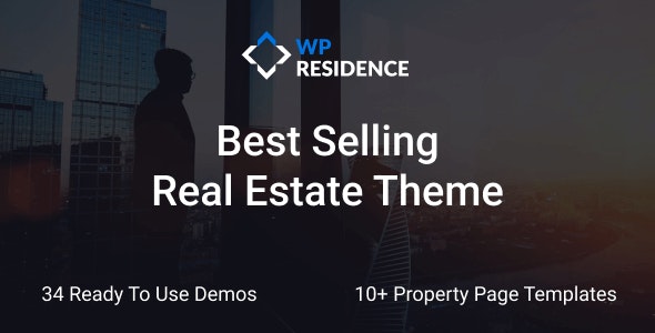房地产模板WP Residence v4.22.3 - Real Estate WordPress Theme房地产主题高级版插件专业版 Wordpress房地产管理系统-1